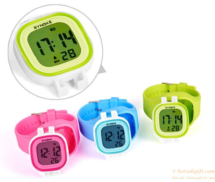 hotsalegift 7 color night light swim waterproof electronic silicone watch fashion 1