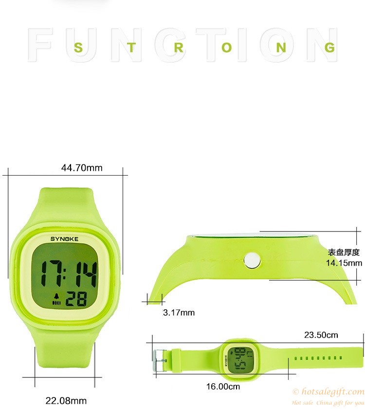 hotsalegift 7 color night light swim waterproof electronic silicone watch fashion 2