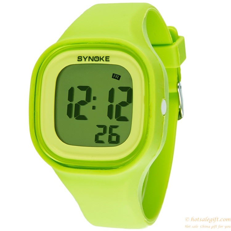 hotsalegift 7 color night light swim waterproof electronic silicone watch fashion