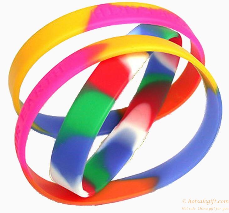 hotsalegift hot sale colorful silicone bracelet