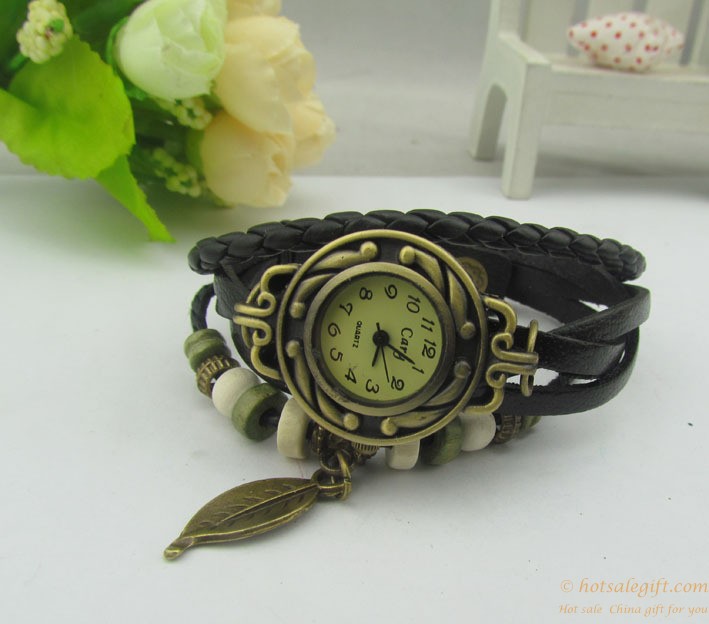 hotsalegift retro woven bracelet watch for women 1