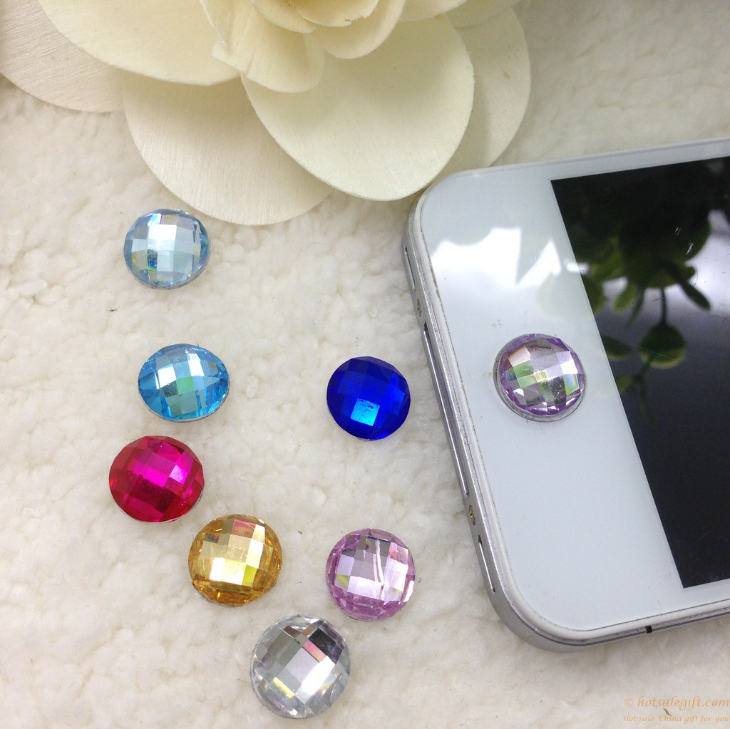 hotsalegift hot sale iphone button stickers affixed diamond buttons 4