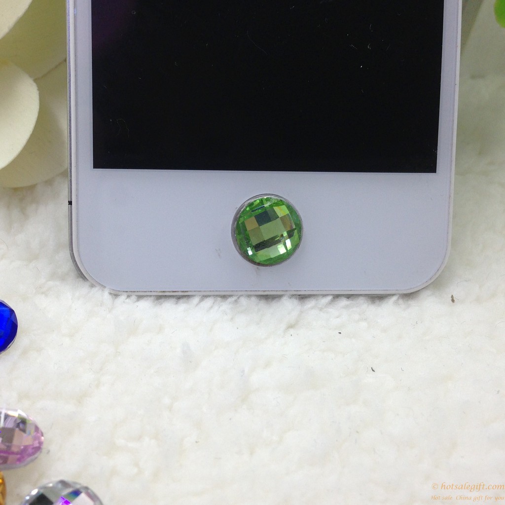 hotsalegift hot sale iphone button stickers affixed diamond buttons 7