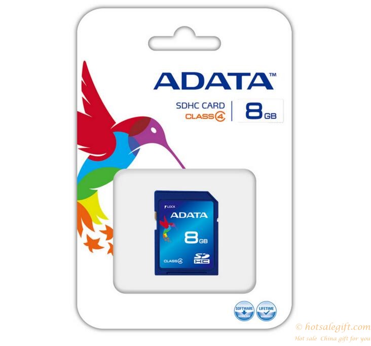 hotsalegift adata sd card 8g high speed camera memory card 3