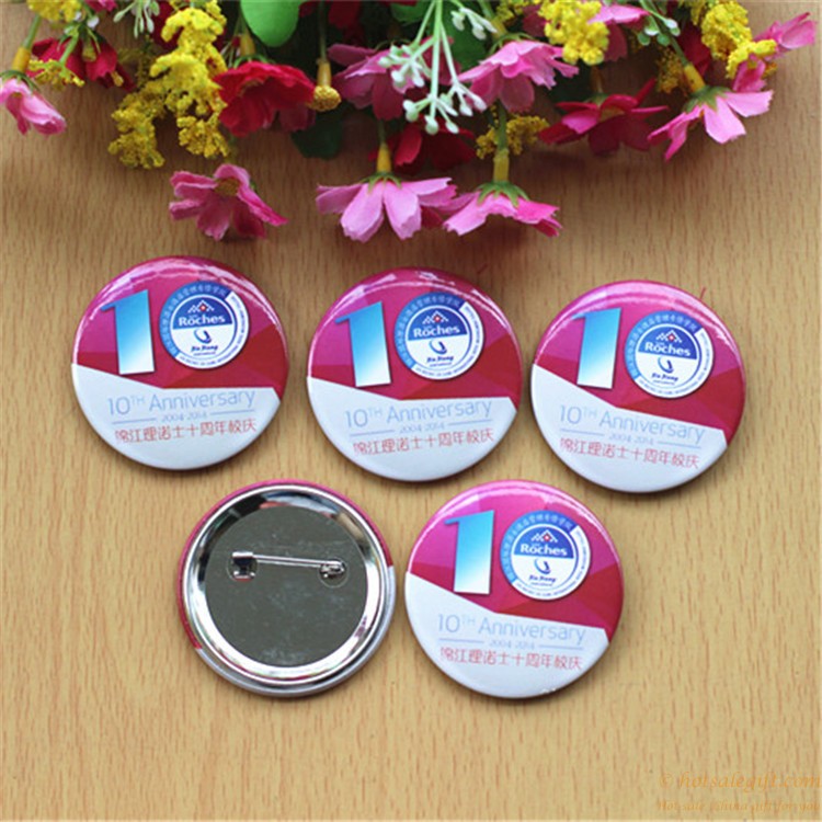 hotsalegift custom creative badge advertising promotional gifts tinplate badge 3