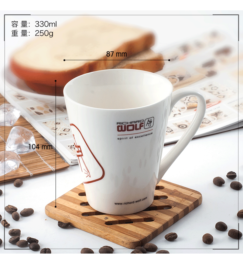 hotsalegift custom logo porcelain mug cup customized advertising cup