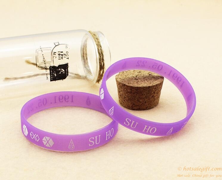 hotsalegift customizable luminous jelly silicone wristbands 3