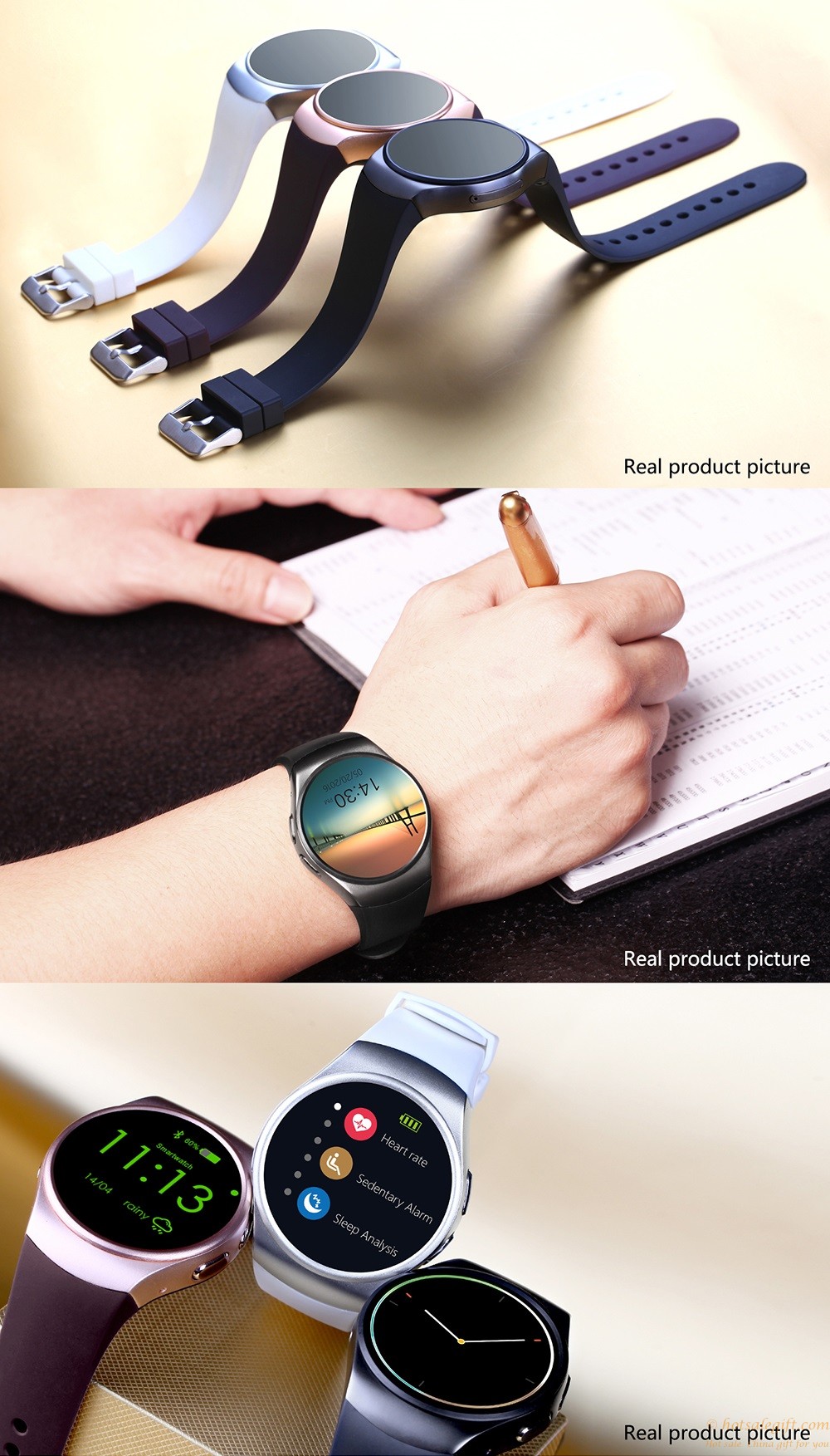 hotsalegift bluetooth smart watch waterproof sport wrist watch for ios android 7