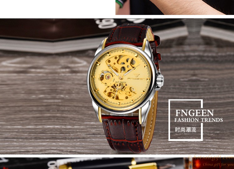 hotsalegift fashion semihollow automatic mechanical watch male table 1