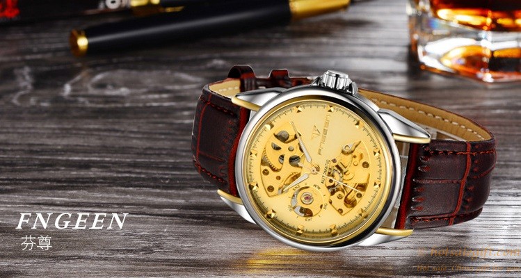 hotsalegift fashion semihollow automatic mechanical watch male table 3
