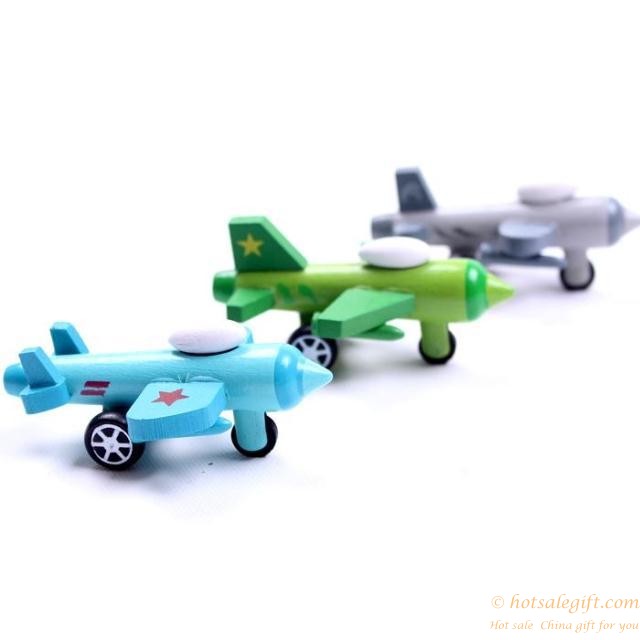 hotsalegift series 12 sets wooden airplane airplane toy 2