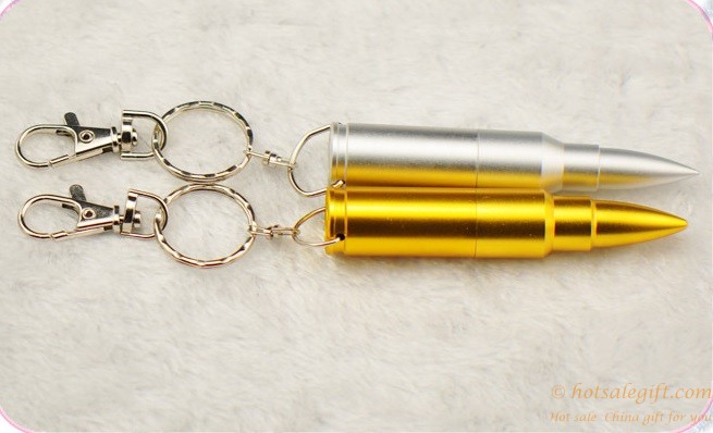 hotsalegift creative gifts gold silver bullet shape logo customizable disk 1