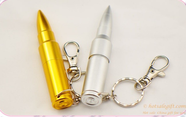 hotsalegift creative gifts gold silver bullet shape logo customizable disk 4