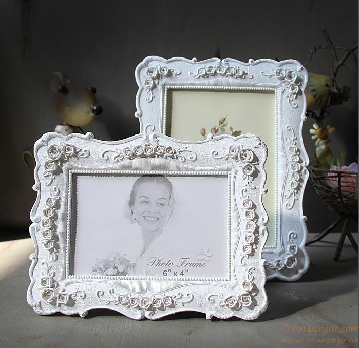 hotsalegift 6 inch 7 inch 10 inch white european retro wedding resin frame swing sets