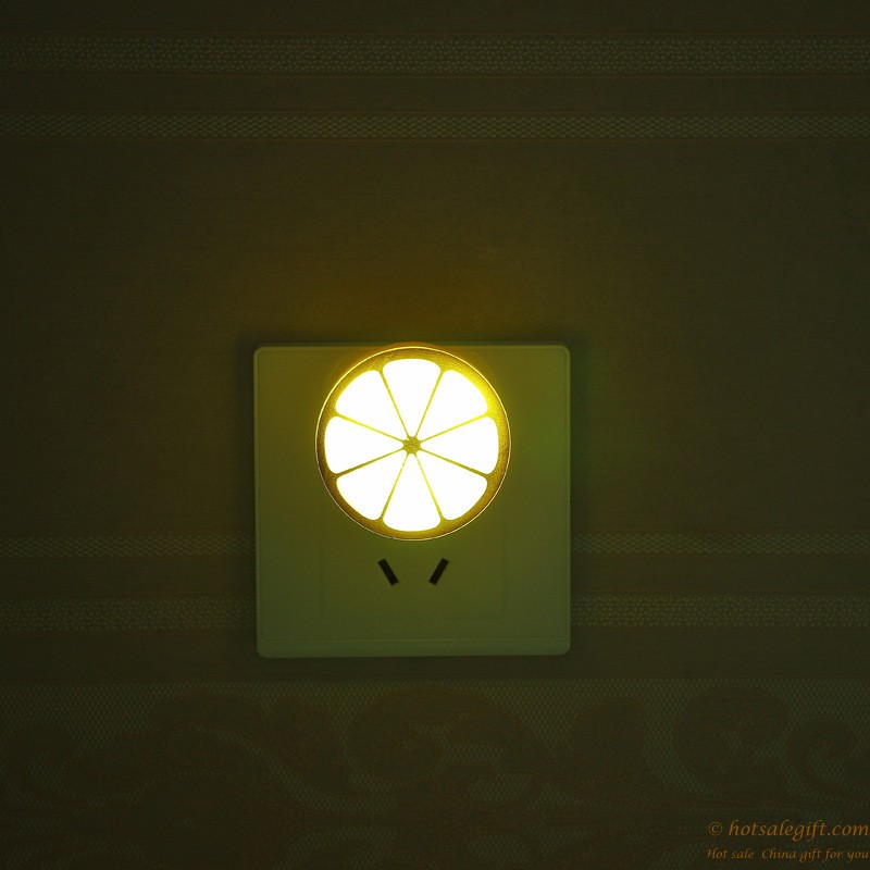 hotsalegift creative led sensor lemon shape night light 6