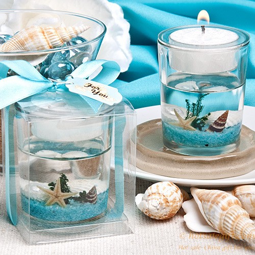 hotsalegift creative ocean jelly candle cup candle holders 2