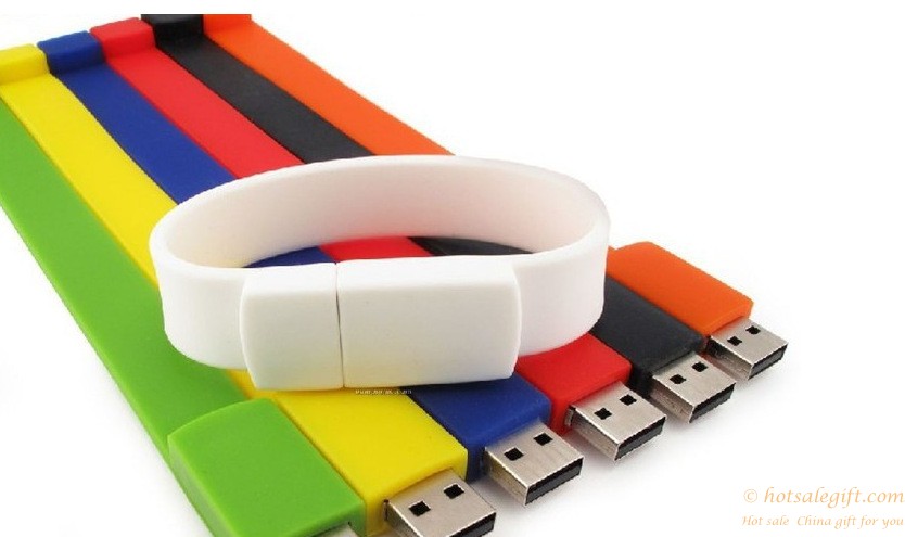 hotsalegift custom logo silicone wristbands disk capacity optional 3