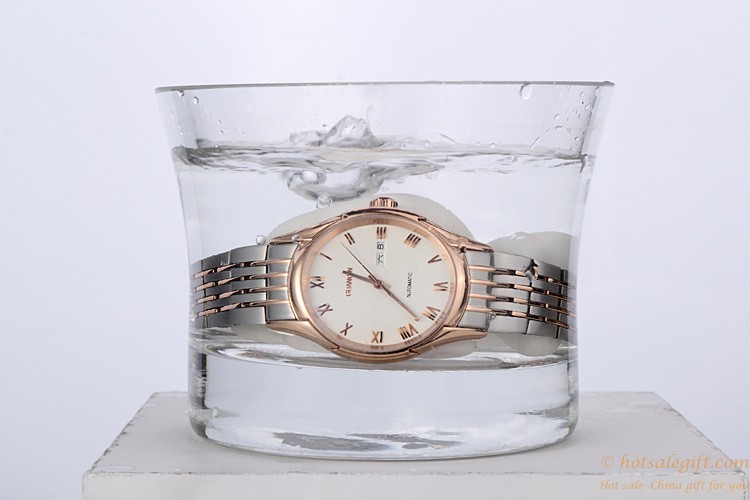 hotsalegift fashion business men dual calendar automatic mechanical waterproof watches 1
