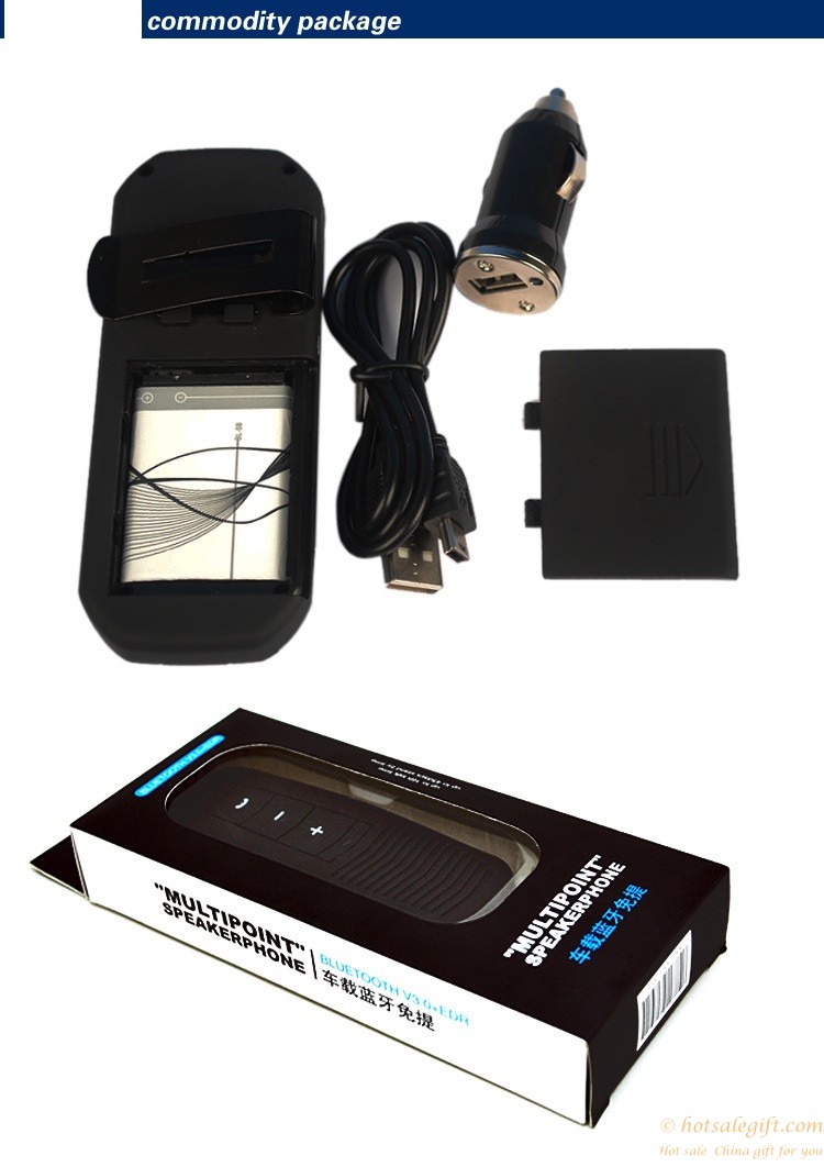 hotsalegift highquality sound car bluetooth speakerphone kit 3
