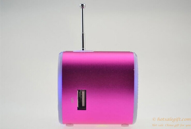 hotsalegift mini apple card speaker usb port fm radio 3
