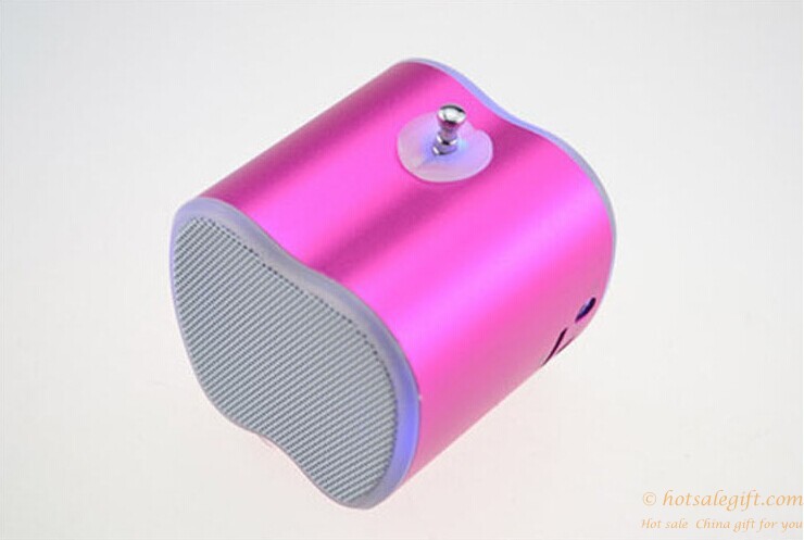 hotsalegift mini apple card speaker usb port fm radio 4