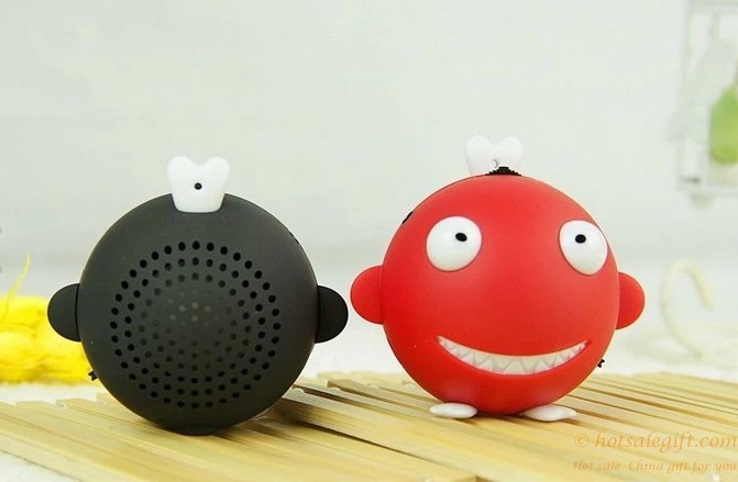 hotsalegift mini shark shape mp3 speaker portable incert card speaker 6