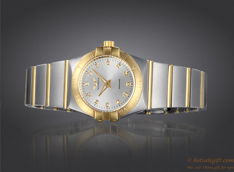 hotsalegift swiss luxury gold plated mechanical watch for business ladies 2