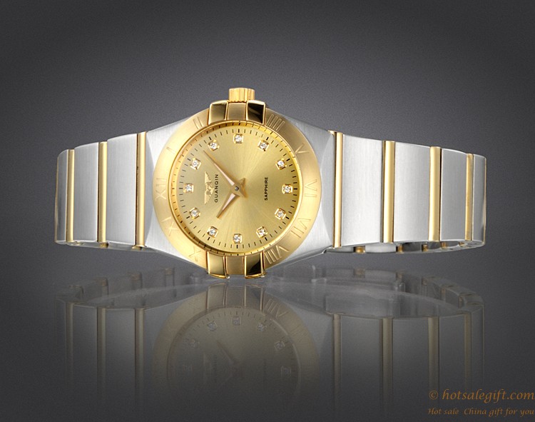 hotsalegift swiss luxury gold plated mechanical watch for business ladies 4