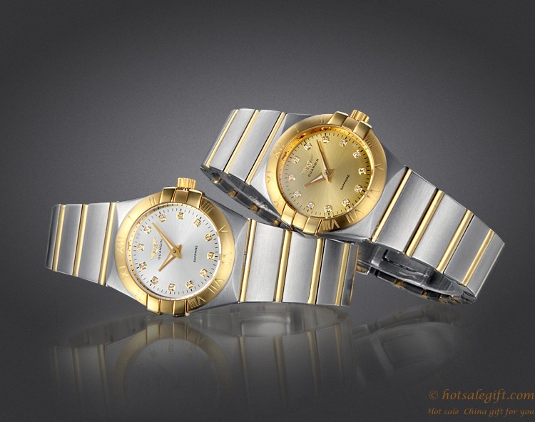 hotsalegift swiss luxury gold plated mechanical watch for business ladies 6