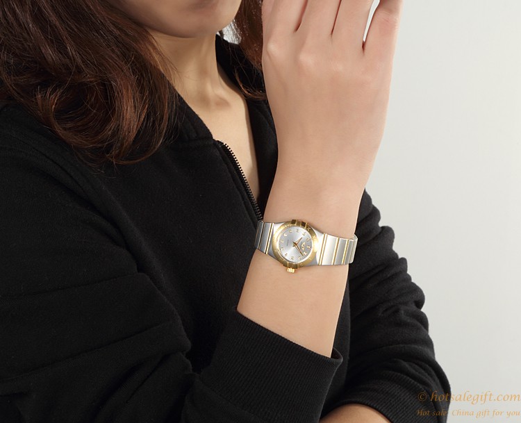 hotsalegift swiss luxury gold plated mechanical watch for business ladies 7