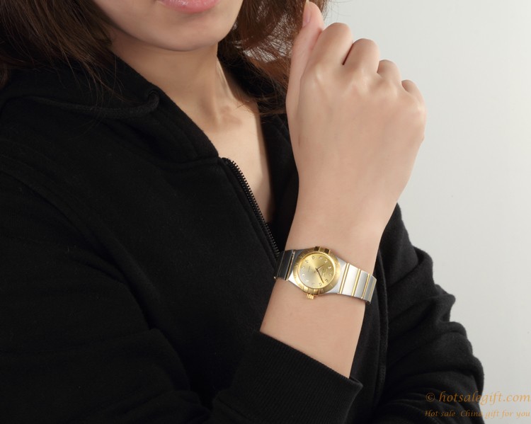 hotsalegift swiss luxury gold plated mechanical watch for business ladies 9