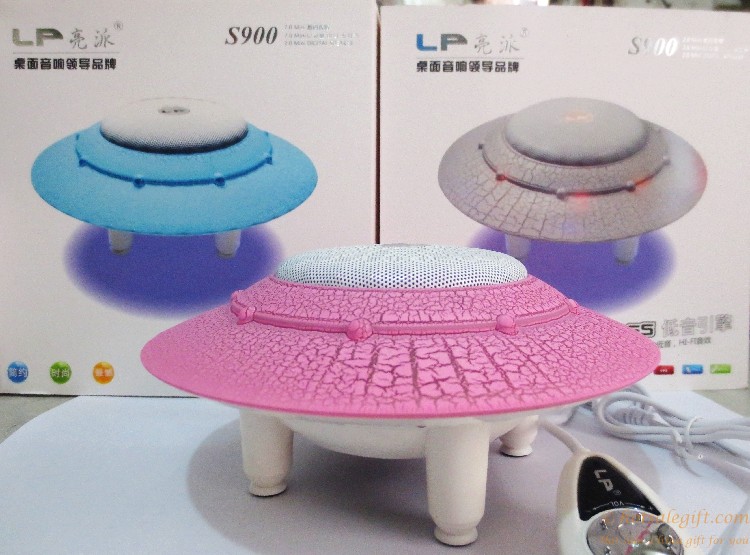 hotsalegift colorful ufo shape subwoofer wired speaker laptop 2