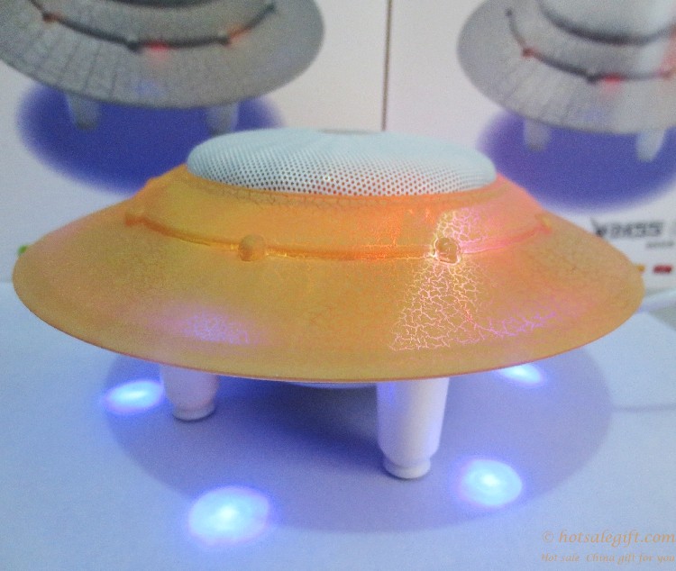 hotsalegift colorful ufo shape subwoofer wired speaker laptop 6