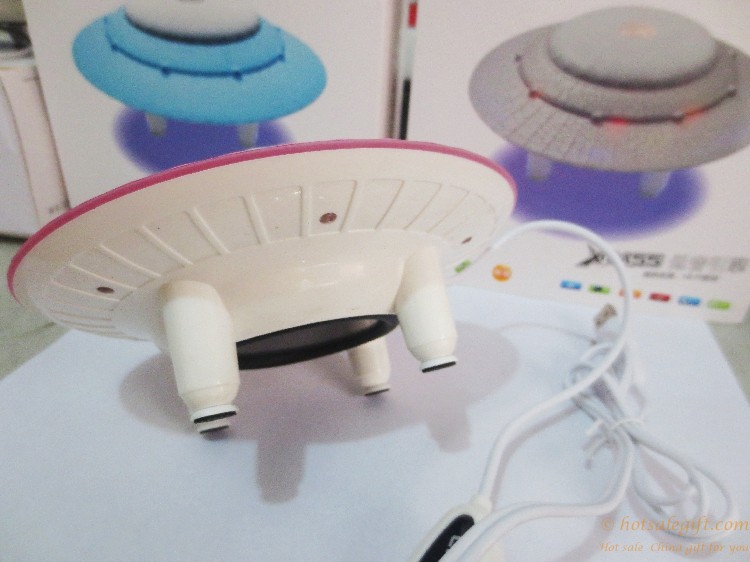 hotsalegift colorful ufo shape subwoofer wired speaker laptop 7