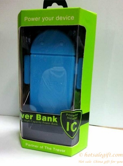 hotsalegift cute 5600 mah android robot cartoon mobile power bank charger 8