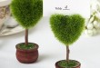 Heißer verkauf einzigartige herz design topiary platzkartenhalter
