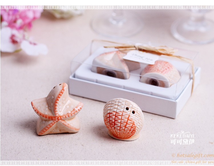 hotsalegift marine shells starfish ceramic spice jar 1