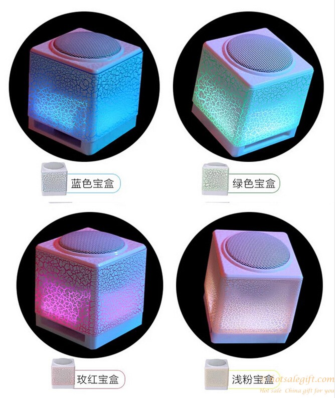 hotsalegift moonlight appearance builtin bright marquees crack striped small speakers 3