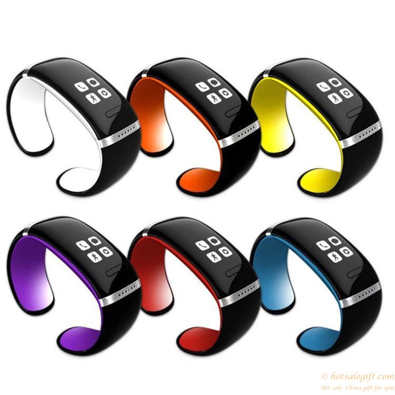 hotsalegift oled capacitive touchscreen display bluetooth bracelet pedometer 8
