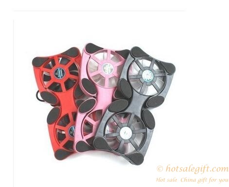 hotsalegift portable colorful octopus notebook cooler 2 fans 2