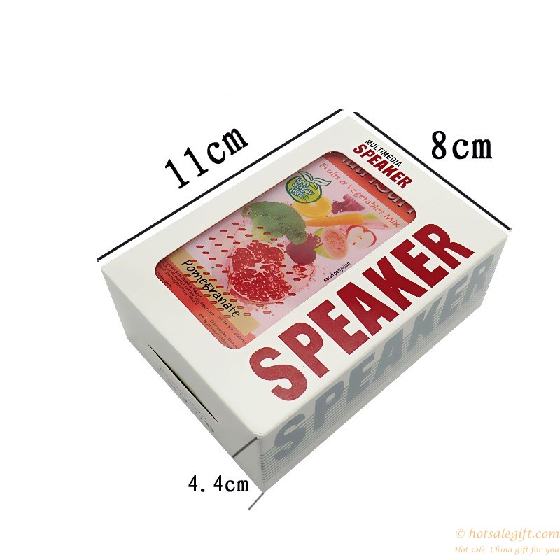 hotsalegift portable milk box shaped mini speaker fmusbtf 9