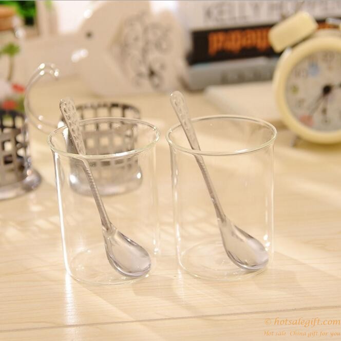 hotsalegift stainless steel base glasses spoons couple 2