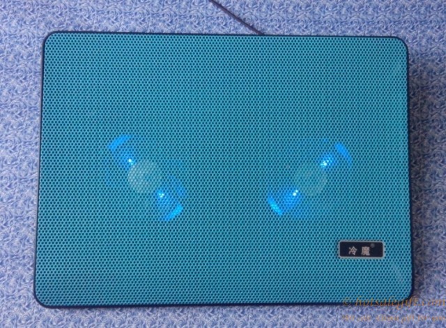 hotsalegift strong wind multicolored ultraquiet dual fan notebook cooler 2
