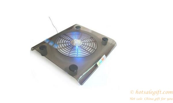 hotsalegift transparent big fan notebook cooler led light