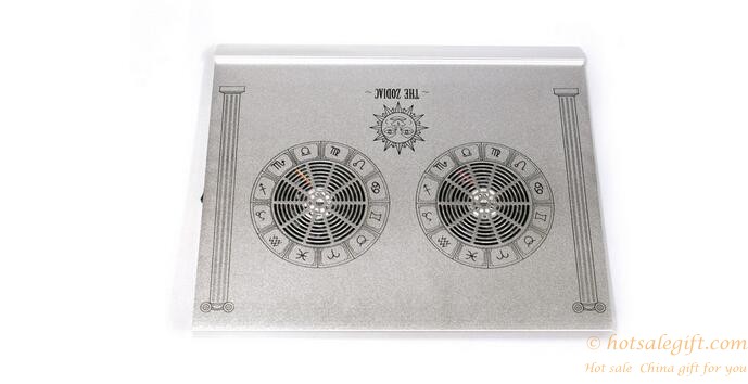 hotsalegift zodiac design aerospace aluminum alloy notebook cooler 1