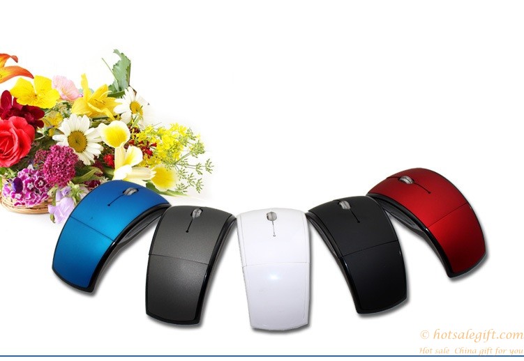 hotsalegift 24g wireless foldable optical mouse