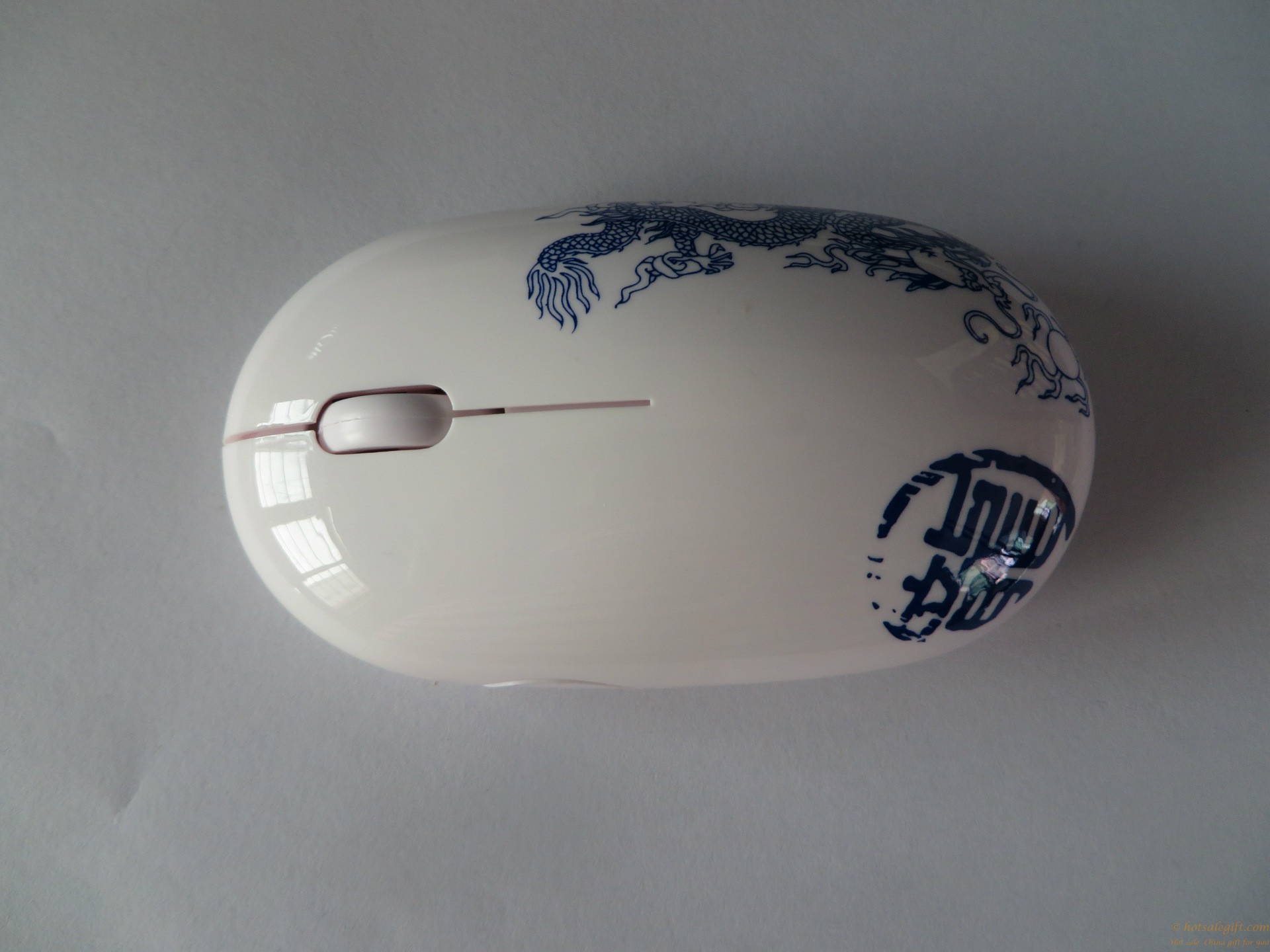 hotsalegift chinese style blue white porcelain shape mouse 3