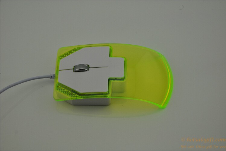 hotsalegift creative transparent wired mouse 1