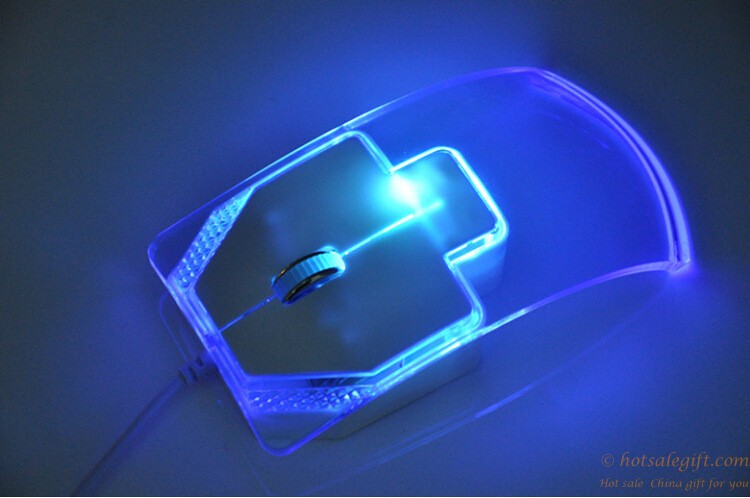 hotsalegift creative transparent wired mouse 5