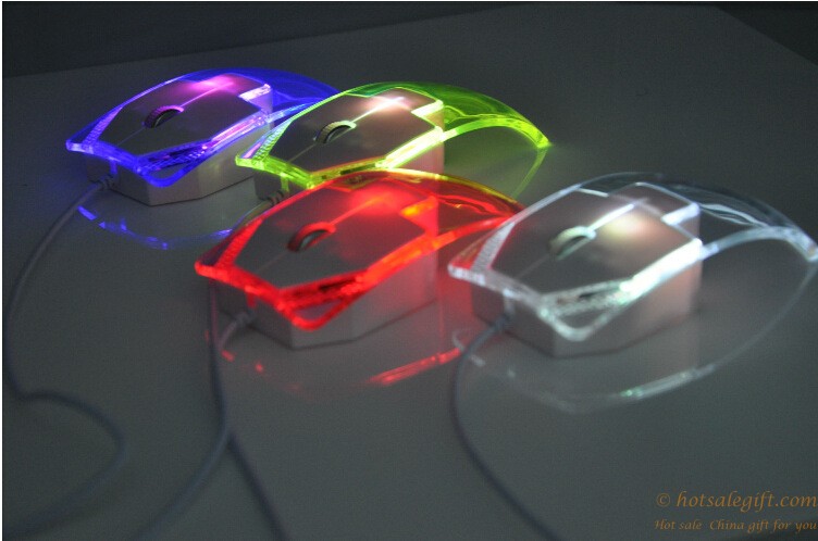 hotsalegift creative transparent wired mouse 8